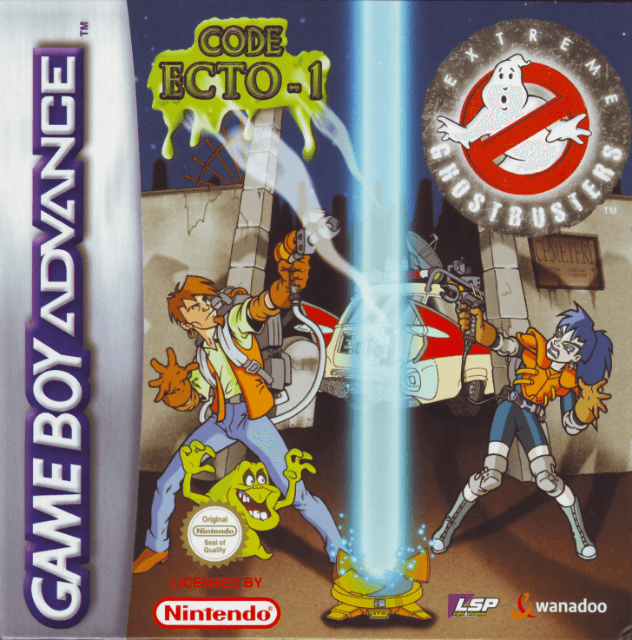 Extreme Ghostbusters box art for GameBoy Advance